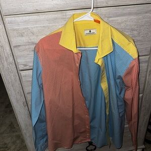 Colorful Checkered Shirt Jacket